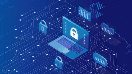 Digital Laptop Security System Network Protection