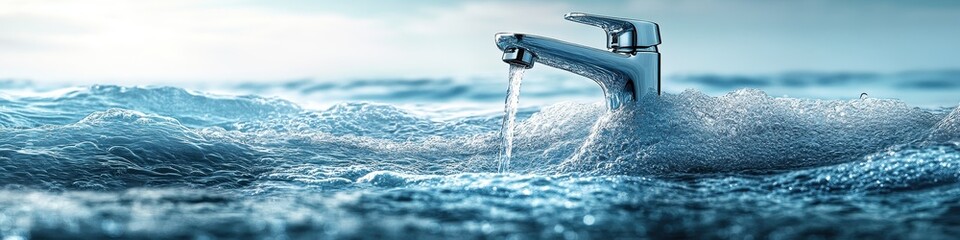 Large Ship Towing a Rescue Boat amidst Ocean Waves