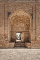 mausoleum entrance in uzbekistan