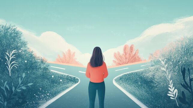 Powerful Emotional portrait capturing critical Life moment of woman facing profound Relationship crossroads revealing intense Personal transformation and complex Decision making process
