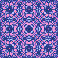 Moon Flower Seamless pattern