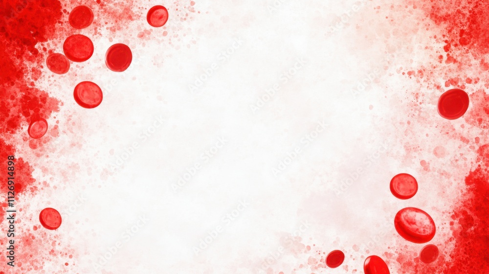 Poster Abstract Background with Red Shapes and Subtle Texture for Design
