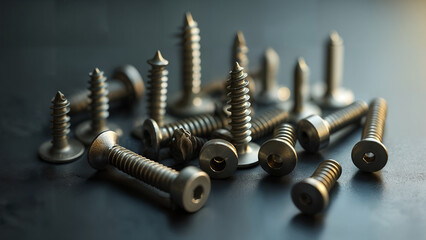 Artful Arrangement of Sheet Metal Screws: A Visual Exploration of Design and Creativity