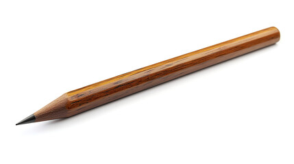 A pencil is shown on a white background