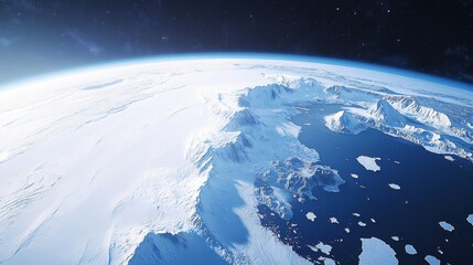 Ultra detailed, photorealistic image of Earth from space with a view of the African Savannah