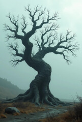 leafless old spooky tree 