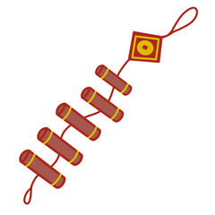 drawing of firework for Chinese new year