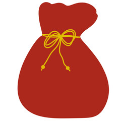 Drawing of a gold bag