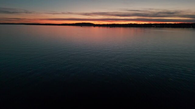 sunset over the sea