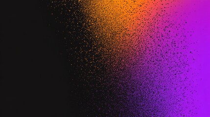 Colorful Gradient with Particles Blending into Dark Background
