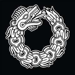 Quetzalcoatl Ouroboros Aztec Serpent Mayan Inca Toltec