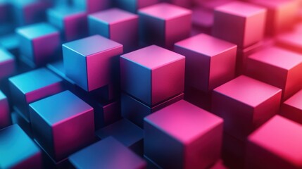 Obraz premium abstract 3d rendering of geometric shapes composition with squares cube design modern background for poster cover branding banner placar