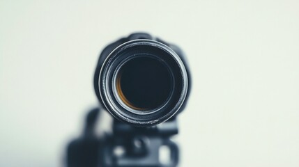 Detailed Close-up of Sniper Rifle Trigger Guard on White Backdrop
