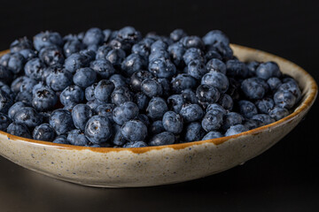 Fresh blueberry background. Blueberry Texture Close Blueberry Antioxidant Organic Superpeed Bowl Concept Healthy Nutrition