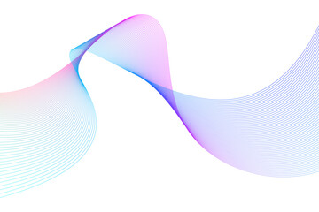 Dynamic wave patterns in blue and pink colors