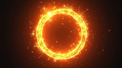 Fototapeta premium fire number zero