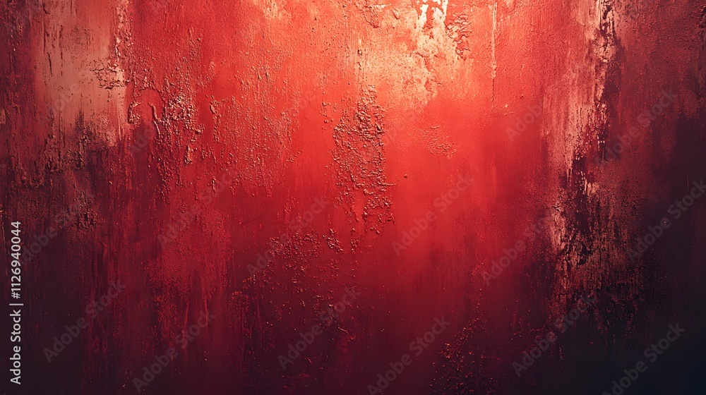 Poster red textured wall background image showing a rough surface