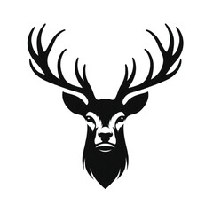 Fototapeta premium A silhouette Deer Face vector