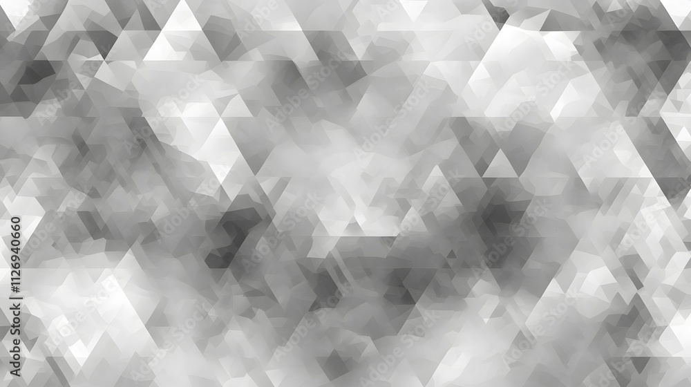 Poster abstract grayscale triangular geometric pattern design