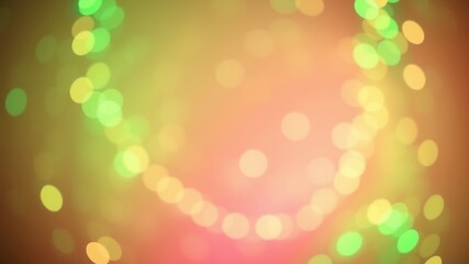 Fototapeta premium Abstract Blurred Lights Soft Yellow, Green, and Pink Bokeh Background