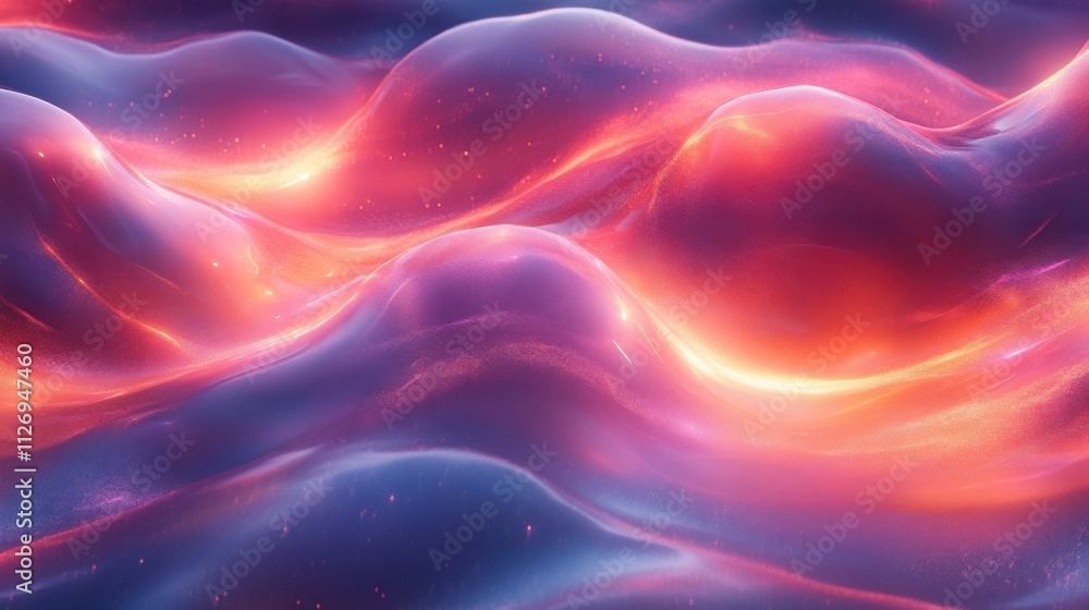 Poster abstract animation iridescent background design seamless looped video 3d rende