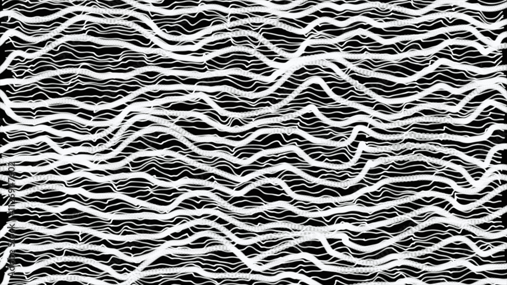Aufkleber white and black vector. abstract brush pattern. abstract wave dotted mesh on black. modern backgroun