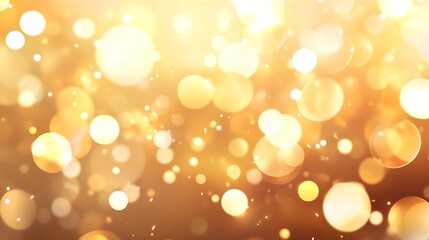 Obraz premium Warm Glowing Bokeh Lights with Elegant Festive Atmosphere