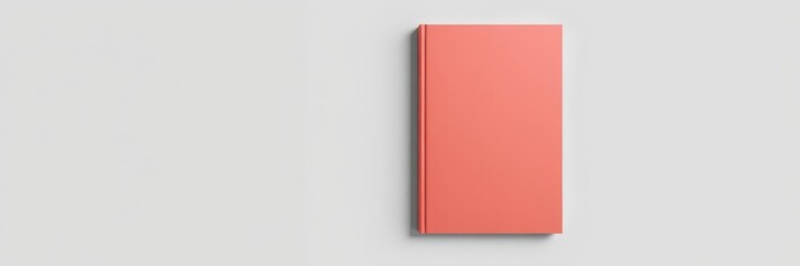 Fototapeta premium Book cover mockup featuring a blank book with editable background for customizable designs, blank, layout, mockup