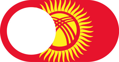 Switch Off Icon of Kyrgyzstan Flag