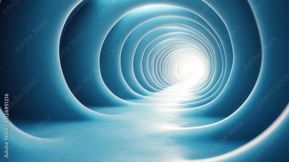 Poster abstract animation of rotating rings background design 3d render seamless looped vide