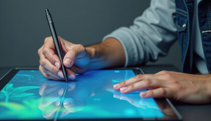 Digital tablet art created with stylus pen.