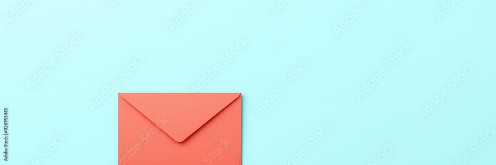 Poster envelope die cut mock up template vector with realistic details and editable features for showcasing