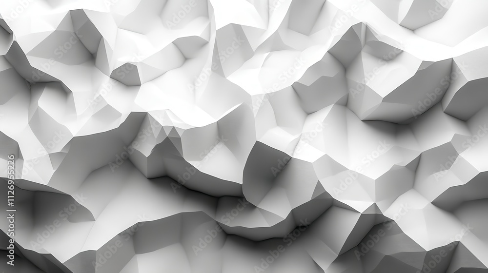 Poster abstract animation white geometric background design looping video 3d rende