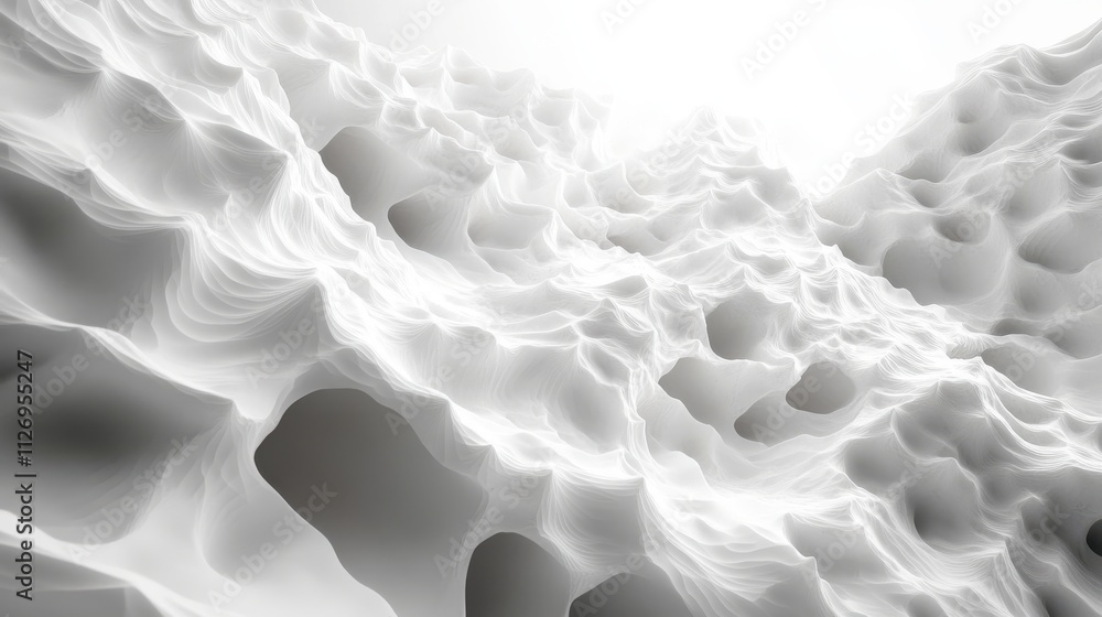 Poster abstract animation white geometric background design looping video 3d rende