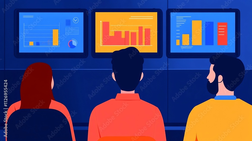Aufkleber global business communication with virtual data presentation meeting