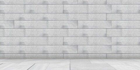 Fototapeta premium Horizontal lines and geometric shapes creating a modern design on a textured cement and concrete surface, horizontal stripes, outdoor, concrete