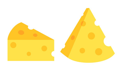 Cheese piece vector icon