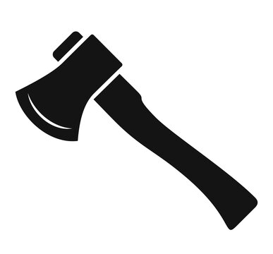 black axe on white background clip art preview