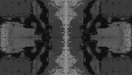 Obraz premium Abstract black and grey background creating a mirrored geometric pattern