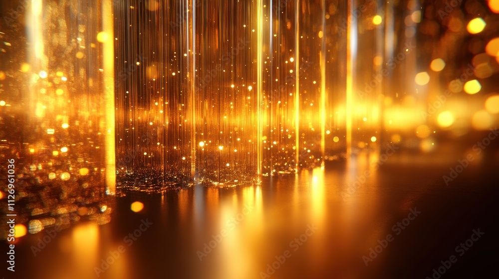 Poster abstract background with reeded glass effect 3d rende