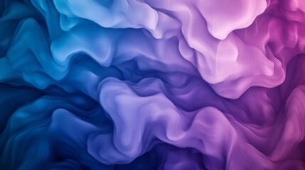 Obraz premium Abstract Fluid Art: Dreamlike Swirls of Purple and Blue Hues