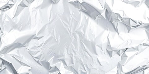 Obraz premium Shiny and reflective silver foil texture background for design projects and metallic themes, silver, abstract, shiny