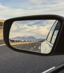 car driving on a highway