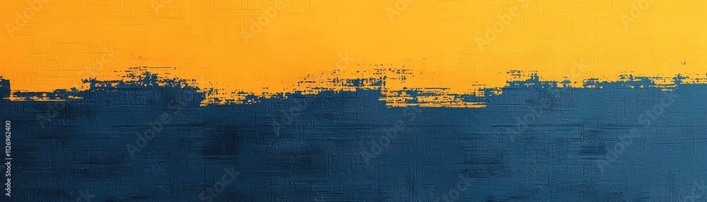Poster abstract texture with vibrant orange and deep blue patterns for artistic projects.