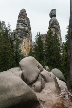 Adrspach-Teplice rocks (City of rocks), Adrspach, Hradec Kralove, Czech Republic