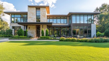 Modern Architectural Masterpiece: Luxury Home with Stunning Exterior