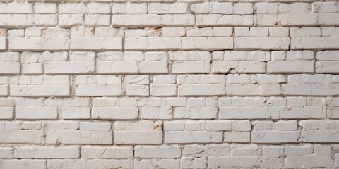 Fototapeta premium High-quality image of a close-up shot on an old white-painted brick wall with rich details, brick, rustic, high-quality, nostalgic
