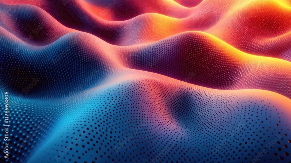 Poster abstract colorful shape futuristic background design 3d render