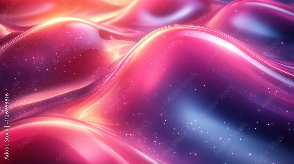 Poster abstract colorful shape futuristic background design 3d render