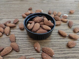 Almonds on the table